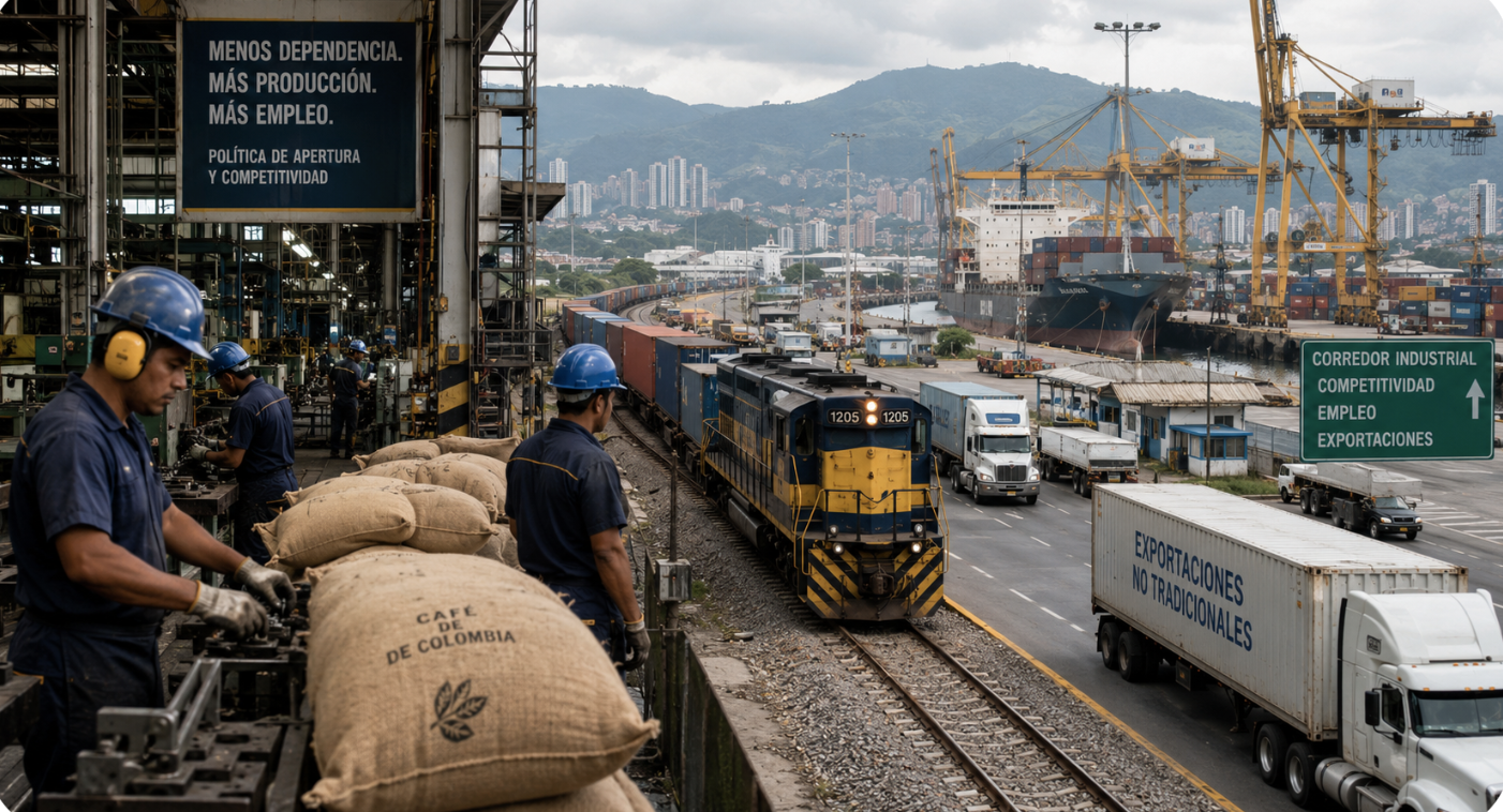 From 1958 to 1974, Colombia diversified away from coffee, but gains were slow to materialize.